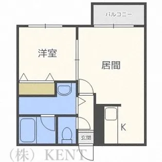 クリエイト琴似八番館【2階】の間取り
