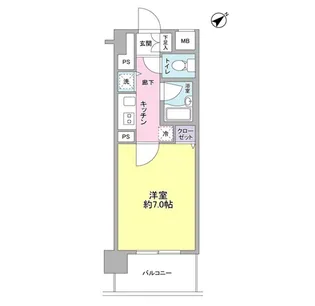 サンピエス河田町【3階】の間取り