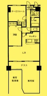 東京都江戸川区中葛西1【マンション】の間取り