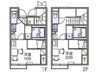 1Kの間取り画像