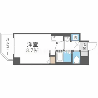 レジデンス福島II【4階】の間取り
