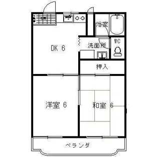 ローヤル石津【4階】の間取り