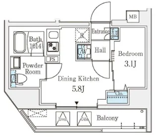 東京都文京区湯島3【マンション】の間取り