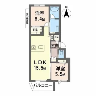 シャーメゾン サン ファルカス【1階】の間取り