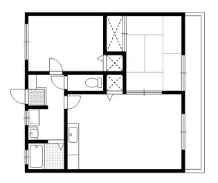 岡山県倉敷市中島【アパート】の間取り