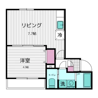 ツーフェア・ミーテン【3階】の間取り