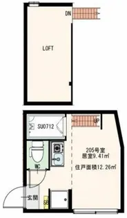 ひかりコーポEX【2階】の間取り