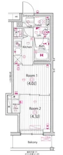 ガーラ・ヴィスタ祖師ヶ谷大蔵【2階】の間取り