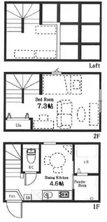ハーミットクラブハウス高井戸の間取り