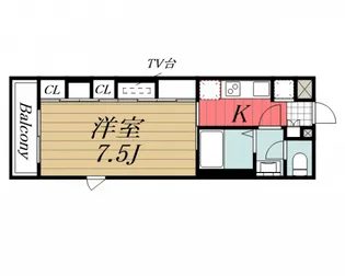 千葉県千葉市稲毛区稲毛1【アパート】の間取り