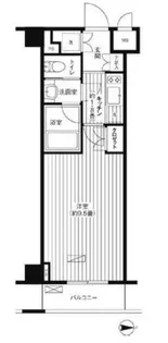 グランハイツ東新宿【4階】の間取り