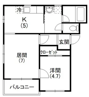 コンフォ―ドIII【1階】の間取り