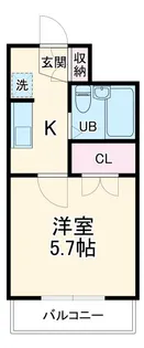エクセル行徳【4階】の間取り
