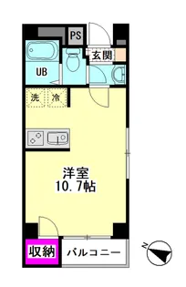 cinza【3階】の間取り