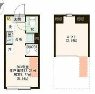 Amen Corner堀切【2階】の間取り