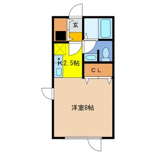 北海道千歳市末広2【アパート】の間取り