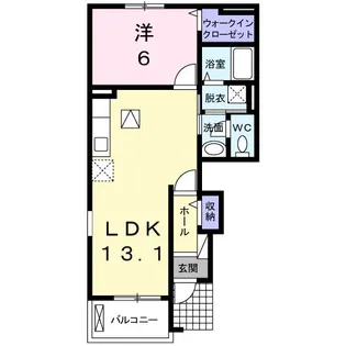 フォルシュ ハイム A【1階】の間取り