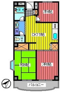 エリート浦和【1階】の間取り