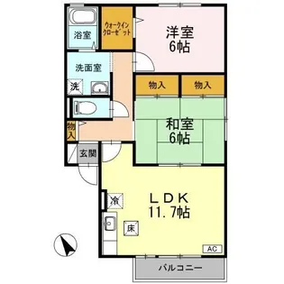 ナル・グランデU C棟【1階】の間取り