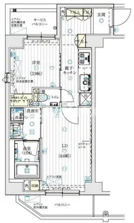 ル・リオン大鳥居【10階】の間取り