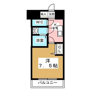 メゾン・ド・ヴィレ勝どき【2階】の間取り