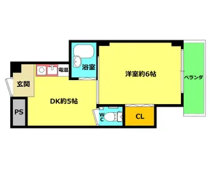 大阪府大阪市旭区今市1【マンション】の間取り