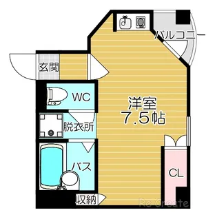 大阪府大阪市天王寺区小橋町【マンション】の間取り