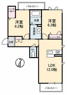 OLIVEHOUSE綾川【2階】の間取り