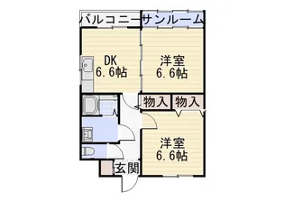 ハイツK&M【1階】の間取り