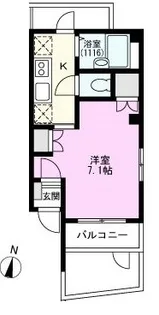 レジデンス華【4階】の間取り