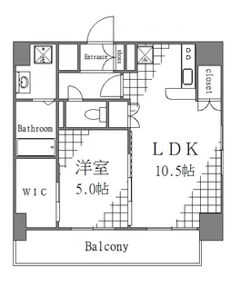カスタリア三ノ輪【5階】の間取り