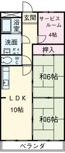 カーサ・ピノ【4階】の間取り