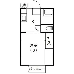 キシノハイツ【2階】の間取り