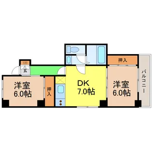 愛知県名古屋市千種区今池3【マンション】の間取り