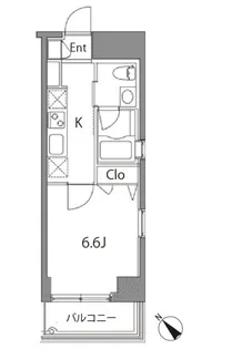カスタリア中目黒【4階】の間取り