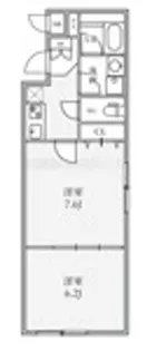 THE PALMS大島【2階】の間取り