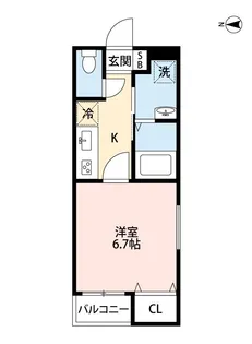 HUDO琴平本町【1階】の間取り