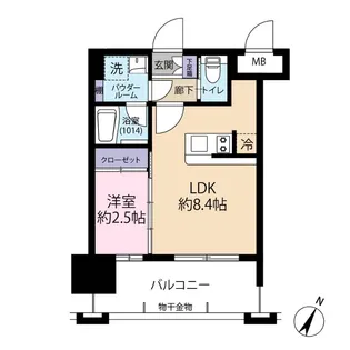 ドゥーエ赤坂【2階】の間取り