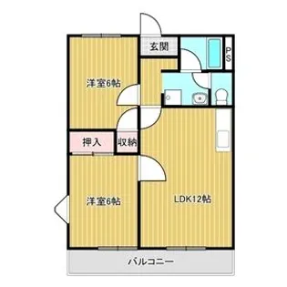 シャルマンハイツ【1階】の間取り