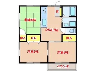 オリーブハウス【2階】の間取り