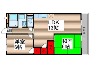 浅間台ハイホ-ム【2階】の間取り