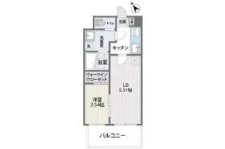 グランフォーレ薬院南【8階】の間取り