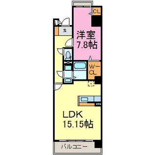 HSスパリア【6階】の間取り