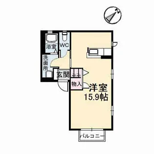グリーンハイム【2階】の間取り