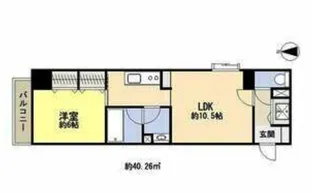 サージュ天王寺【9階】の間取り