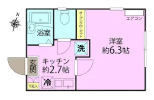 ヴェクセル馬込【2階】の間取り