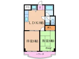 CITY RIVER ITABASHI【4階】の間取り