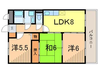 グリ-ンエイトIII【1階】の間取り