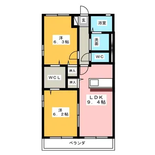 オプティム【2階】の間取り