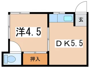 萩原荘【2階】の間取り
